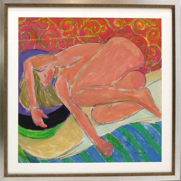 “Untitled Painting 06” by Edward Henrion Frame Acrylic on Board