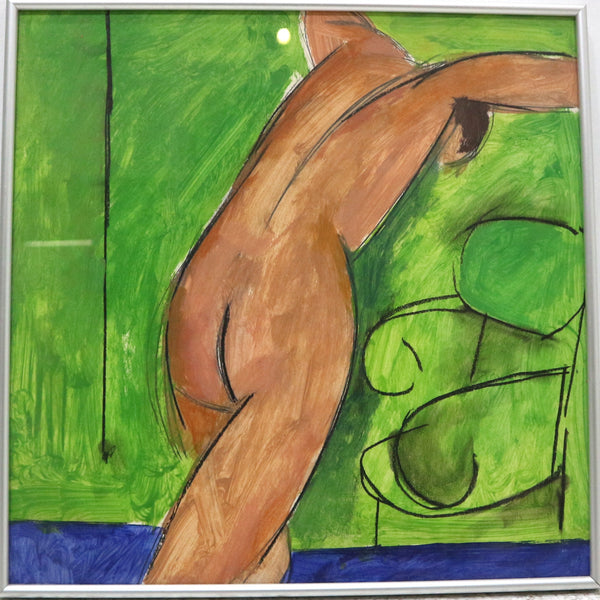 “Untitled Painting 04” by Edward Henrion Framed Mixed Media on Paper