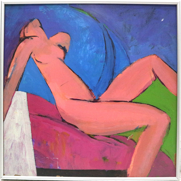 “Untitled Painting 08” by Edward Henrion Framed Mixed Media on Paper