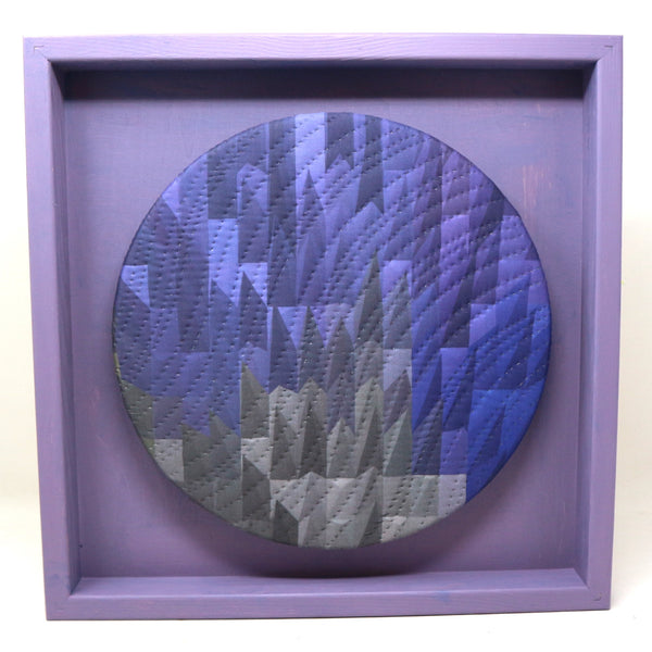 “Portal 27” by Marilyn Henrion Framed Mixed Media Hand Quilted