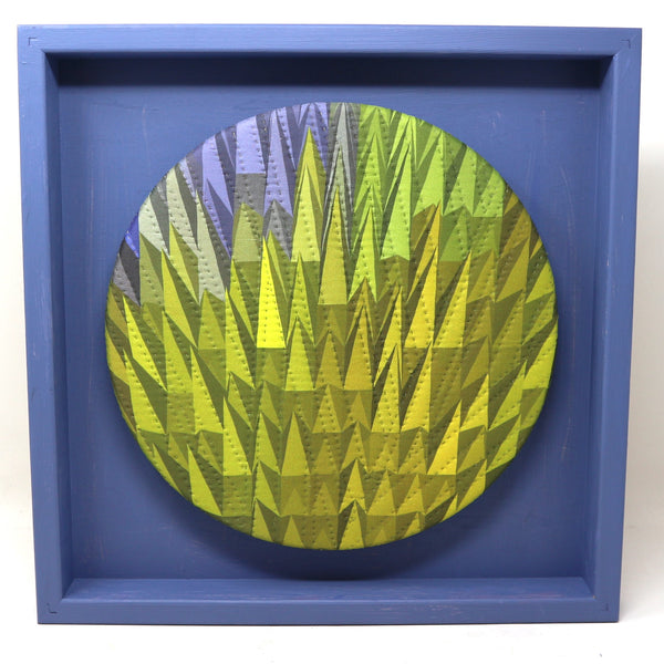 “Portal 28” by Marilyn Henrion Framed Mixed Media Hand Quilted