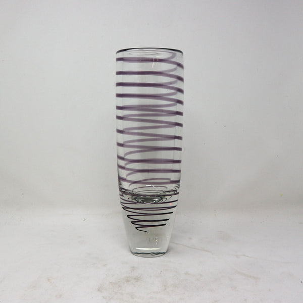 Purple Swirl Glass Vase