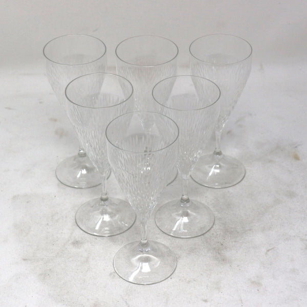 Set of 6 Vintage Italian Crystal Port Glasses