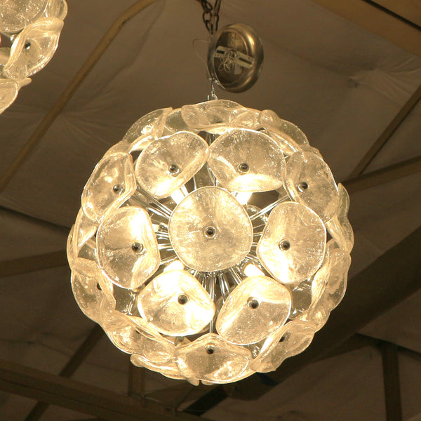 Vintage Sputnik Glass Flower Chandelier