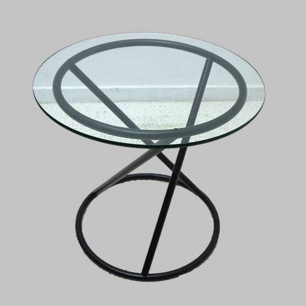 Maison De Verre Glass & Metal Side Table