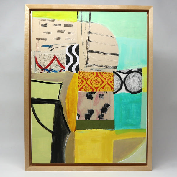 “Another Moment in Time” by Michael Sanchez Framed Mixed Media on Board