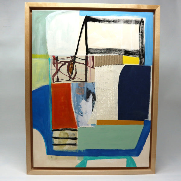 “The Way It Is” by Michael Sanchez Framed Mixed Media on Board