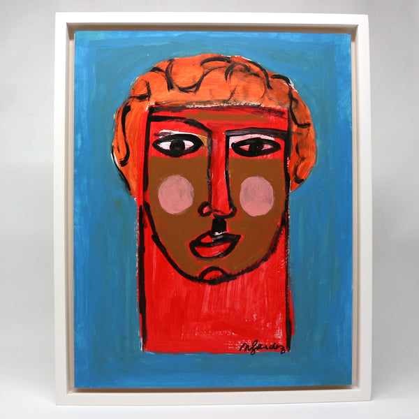 “Untitled” by Michael Sanchez Framed Mixed Media on Board