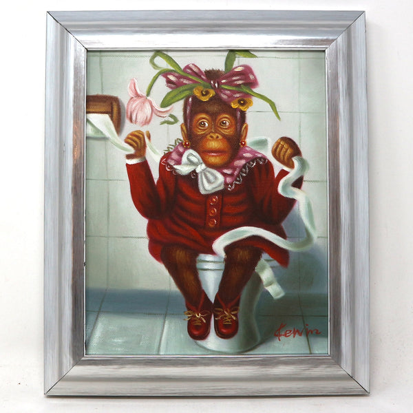 “How Much is Too Much?” Girl Monkey on Toilet