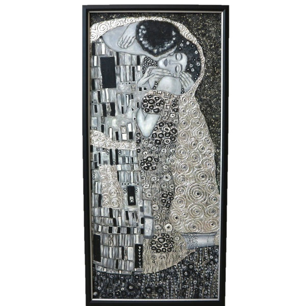 “The Kiss” by Dan Klimt Monochromatic Reproduction