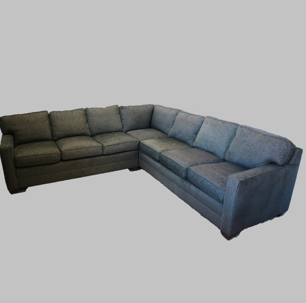 Kravet “L” Dark Gray Sectional