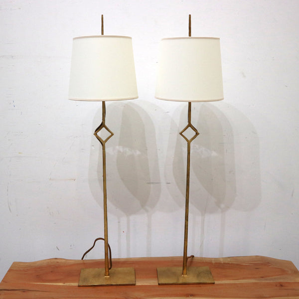 Pair of Visual Comfort Cranston Gilded Lamps