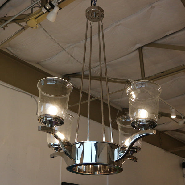 Silver 4-Light Chandelier