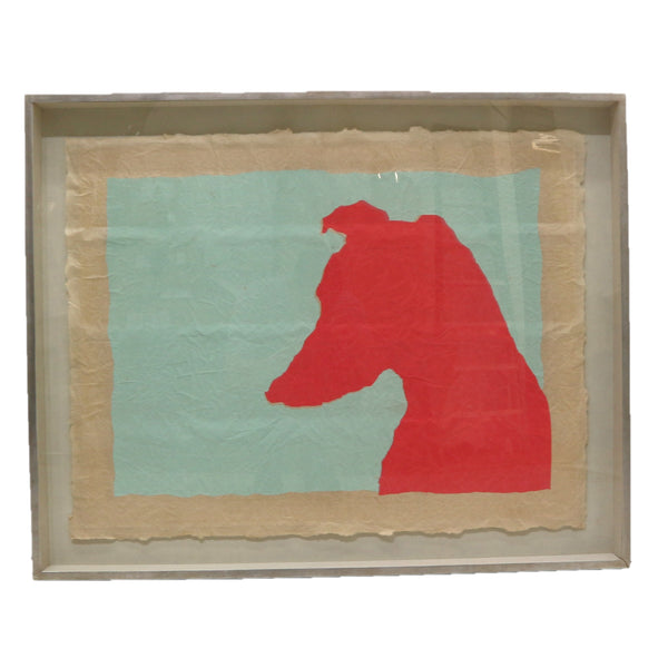 “Loyal Companion” Anthropologie Silkscreen in Shadow Box (2-Available)