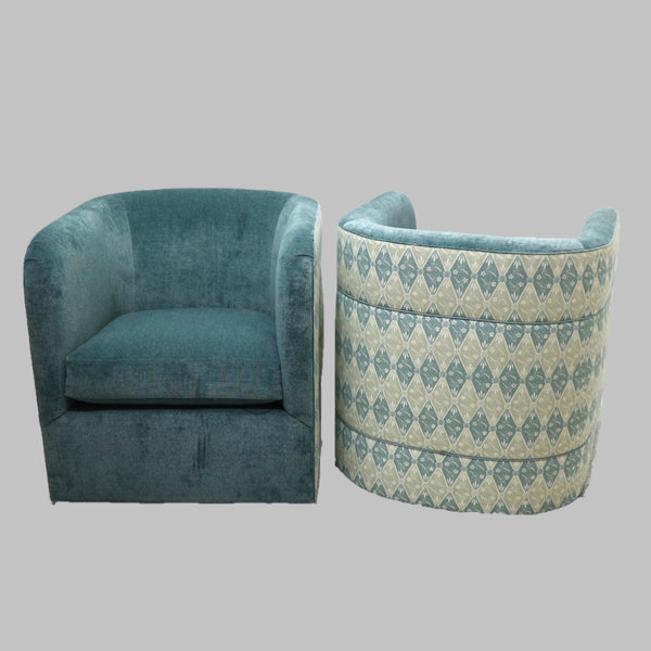 Pair of Molly Van Amburgh Chairs  in Kathy Irelen Fabric (2-Pairs Available)