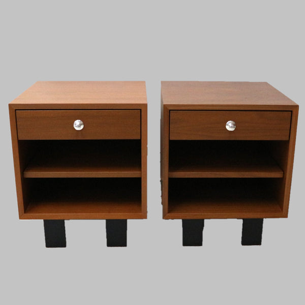 Pair of George Nelson for Herman Miller Walnut Nightstands