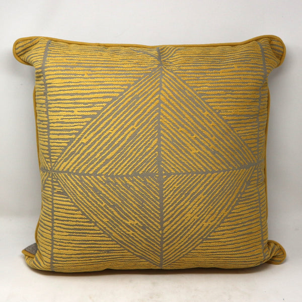 Wendy Jane Mandla Mustard Outdoor Pillow