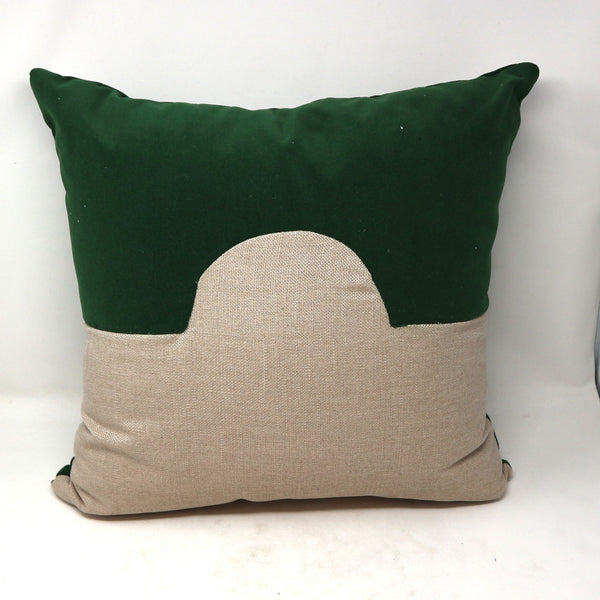 Wendy Jane Hunter Green Outdoor Pillow