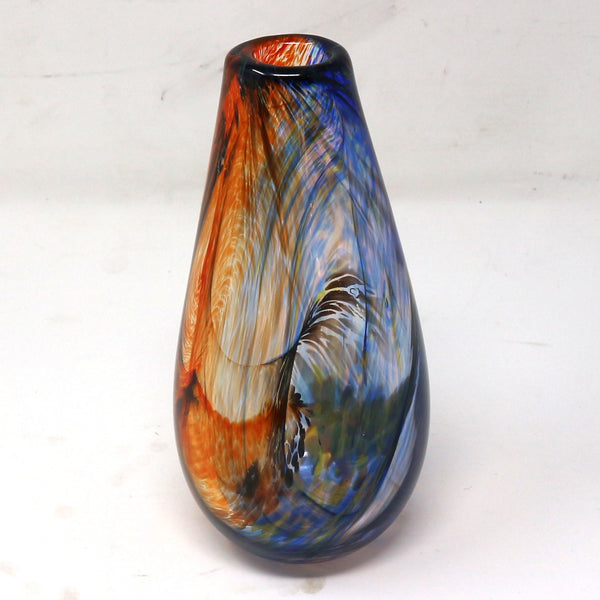 Glass Art Vase by Andrew Shea Signed