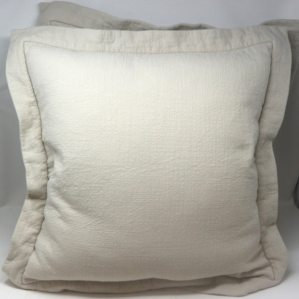 Pair of Driade Oatmeal Flange Pillows