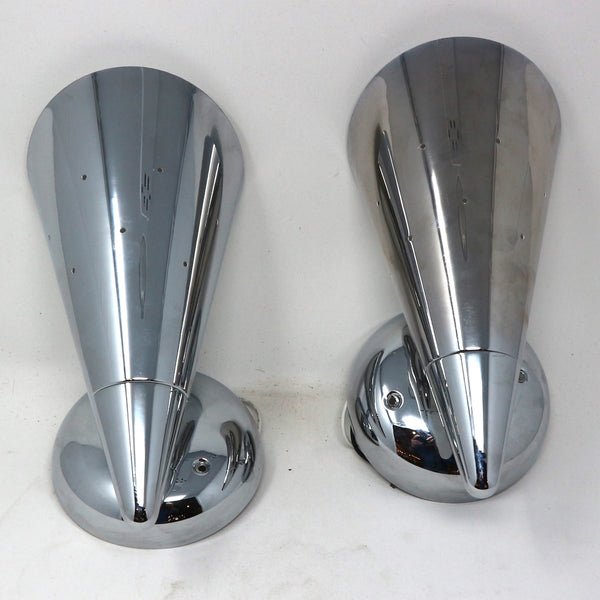 Pair of Jantzen Single Light Chrome Scones