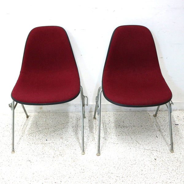 Set of 6 Herman Miller Eames Molded Stacking Chairs “As Is”