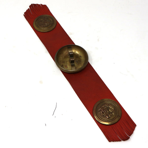 Harrods Vintage Leather Sofa Arm Ash Tray