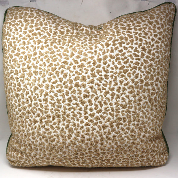 Pair of Leopard Down Filled Throw Pillows