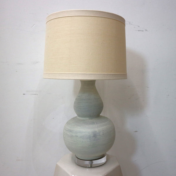 Ceramic & Acrylic Whitewash Table Lamp