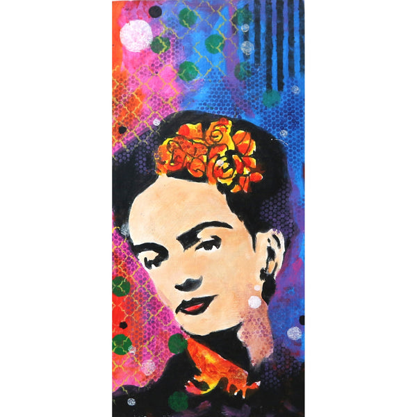 “Frida” by Patrick Lewis Mixed Media on Board