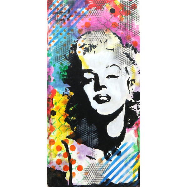 “Marilyn” by Patrick Lewis Mixed Media on Board
