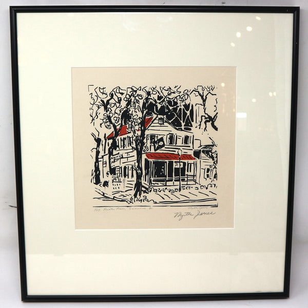 “Pirates House: Savannah, GA” by Myrtle Jones Framed Original 1/27