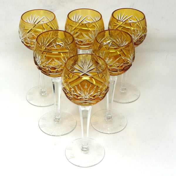 Set of 6 Vintage Wine Glasses by Nachtmann