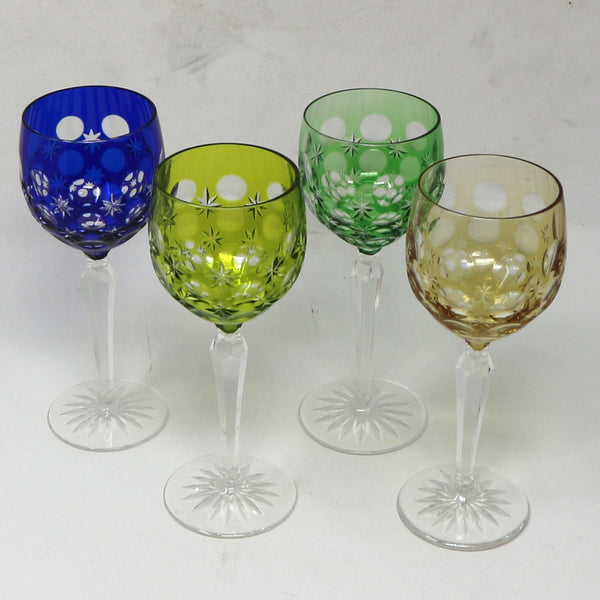 Set of 4 Vintage Crystal Wine by Nachtmann