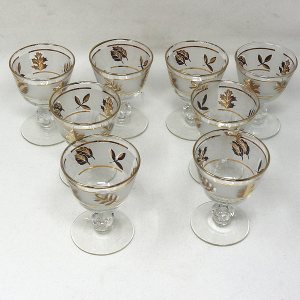8 Libby Golden Foliage Glasses