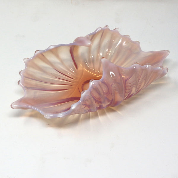 Opalescent Folded Glass Bowl