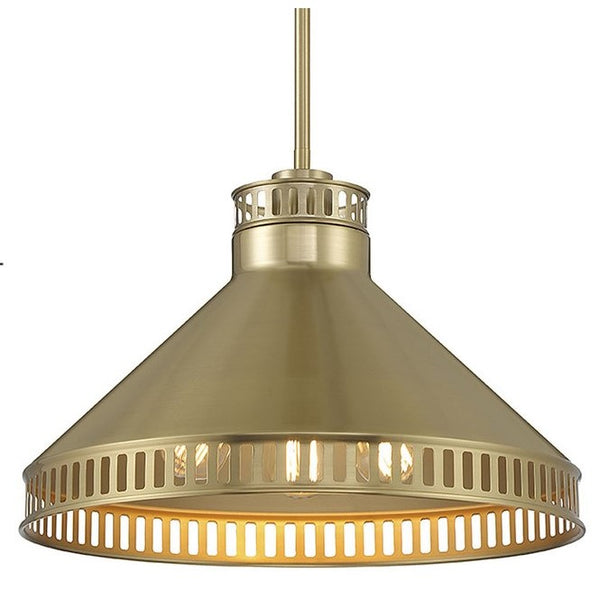 Seagram Brass Pendant by Savoy