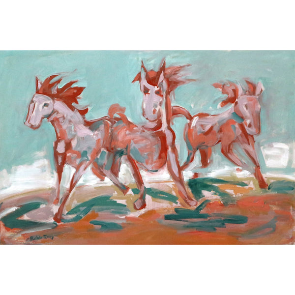 “Gallop on the Beach” by Rob Ivey Acrylic on Canvas