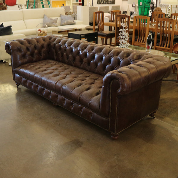 Timothy Oulton Leather Chesterfield Sofa (2-Available)