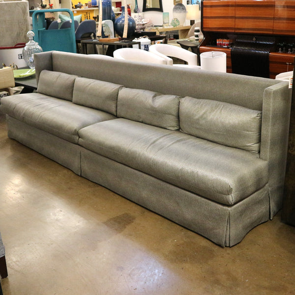 Custom Upholstered Banquette w/ Pillows