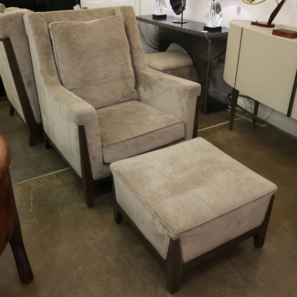 Pair of Bright Group by Joseph Jeup Collection Nobis Chairs & Ottomans
