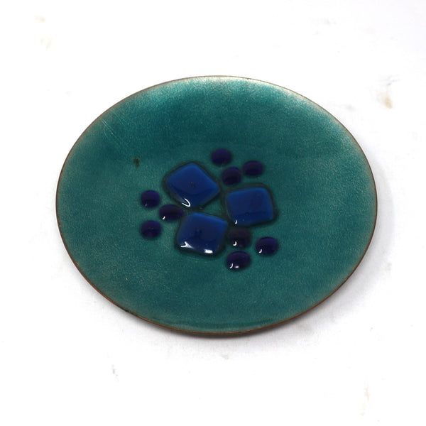 Handcrafted Enamel Plate by Annemarie Davidson