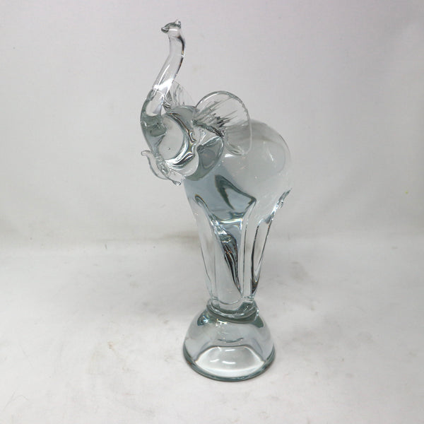 Hand Blown Glass Elephant on Ball “As Is”