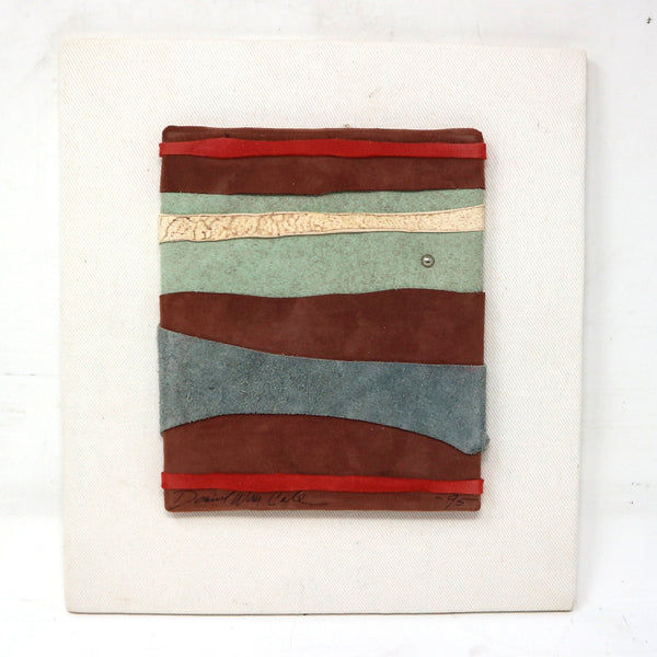 “Leather Morning Star #1” by Daniel Cole Leather Art on Board