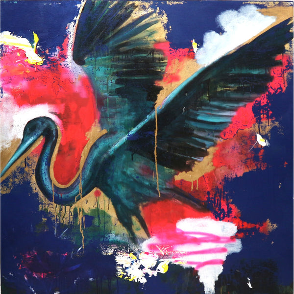 “Flight” by Scott Dykema Mixed Media on Canvas