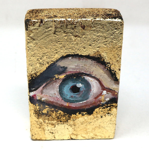 “Eye Study” Hand Painted Blocks by Scott Dykema (13-Available)
