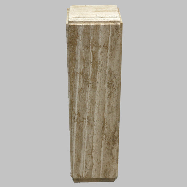 Vintage Travertine Pedestal "as-is"