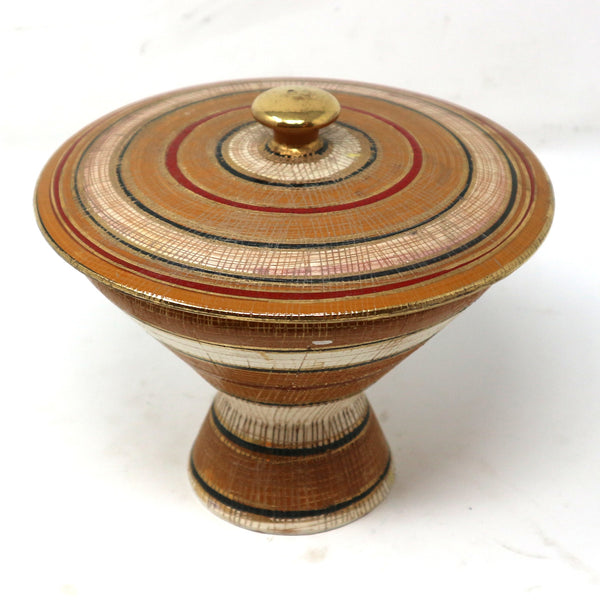 Mid-Century Footed Bowl w/Lid