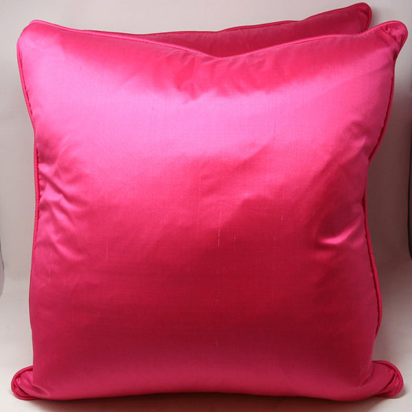 Pair of MG+BW Magenta Down Throw Pillows