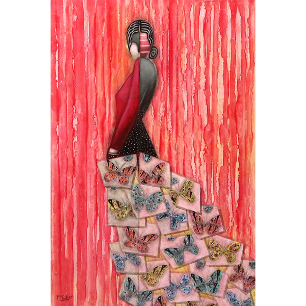 “Step Outside the Box…  Your Time is Now” by S McElroy Oil on Canvas